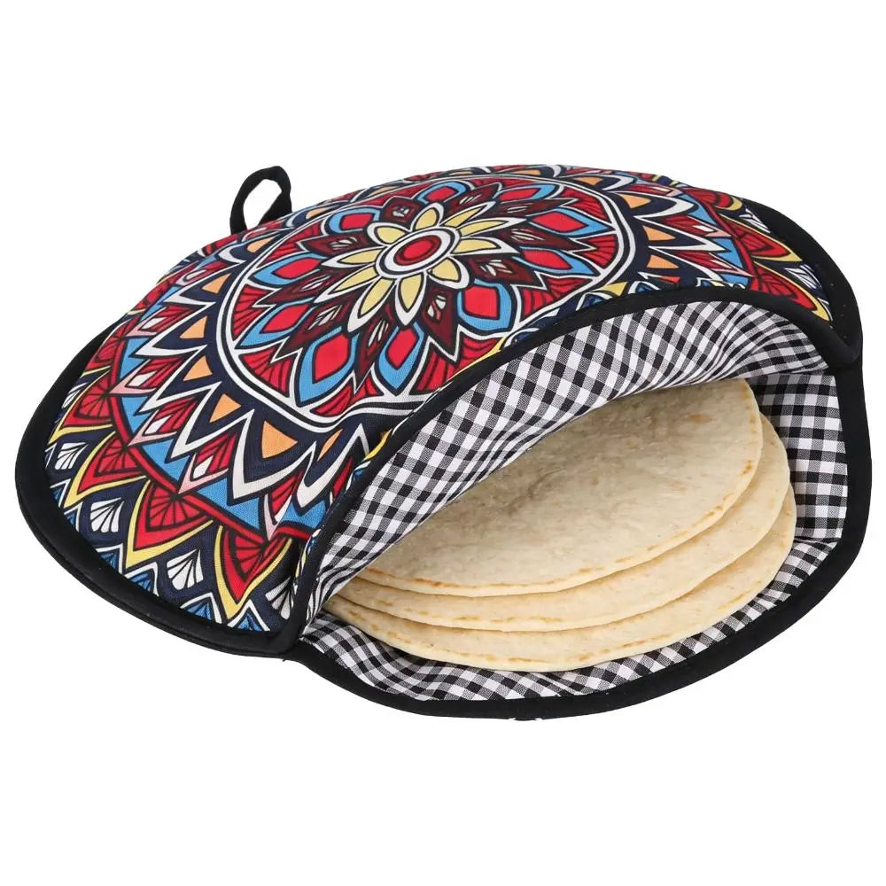 12-Inch Microwavable Tortilla Warmer Pouch – Insulated Reusable Bag Tortilla Warmer Pouch Nixie