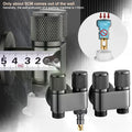Stainless Steel 1-Inlet 2-Outlet Water Diverter Corner Valve Water Diverter Valve Nixie B Gray