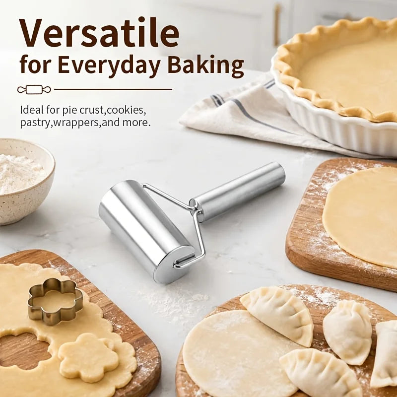 Stainless Steel T-Shape Rolling Pin – Non-Stick Dough Roller Rolling Pin Nixie