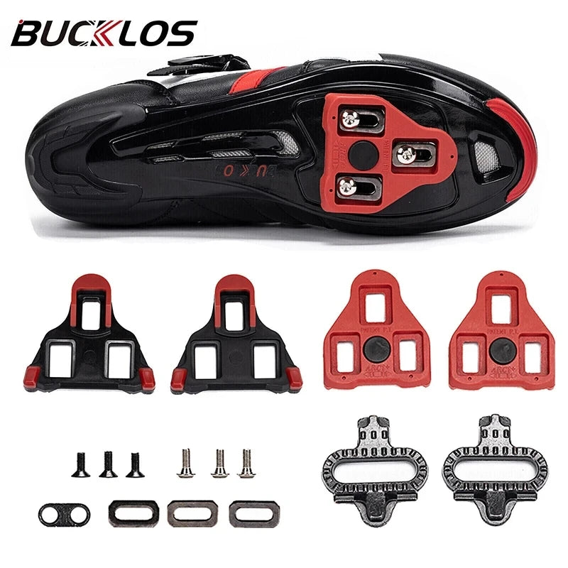 BUCKLOS Road Bike Cleats SPD-SL Look Delta MTB | 0° & 9° Cycling Shoe Cleats Nixie