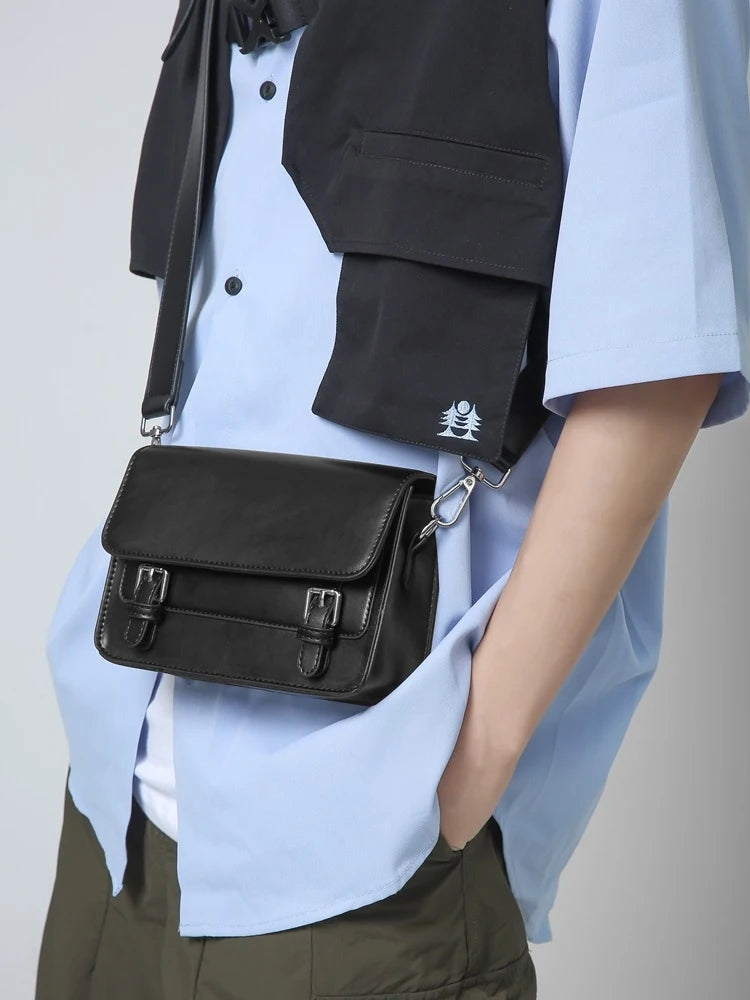 British-Style Unisex Crossbody Messenger Bag – PU Leather Crossbody Messenger Bag Nixie