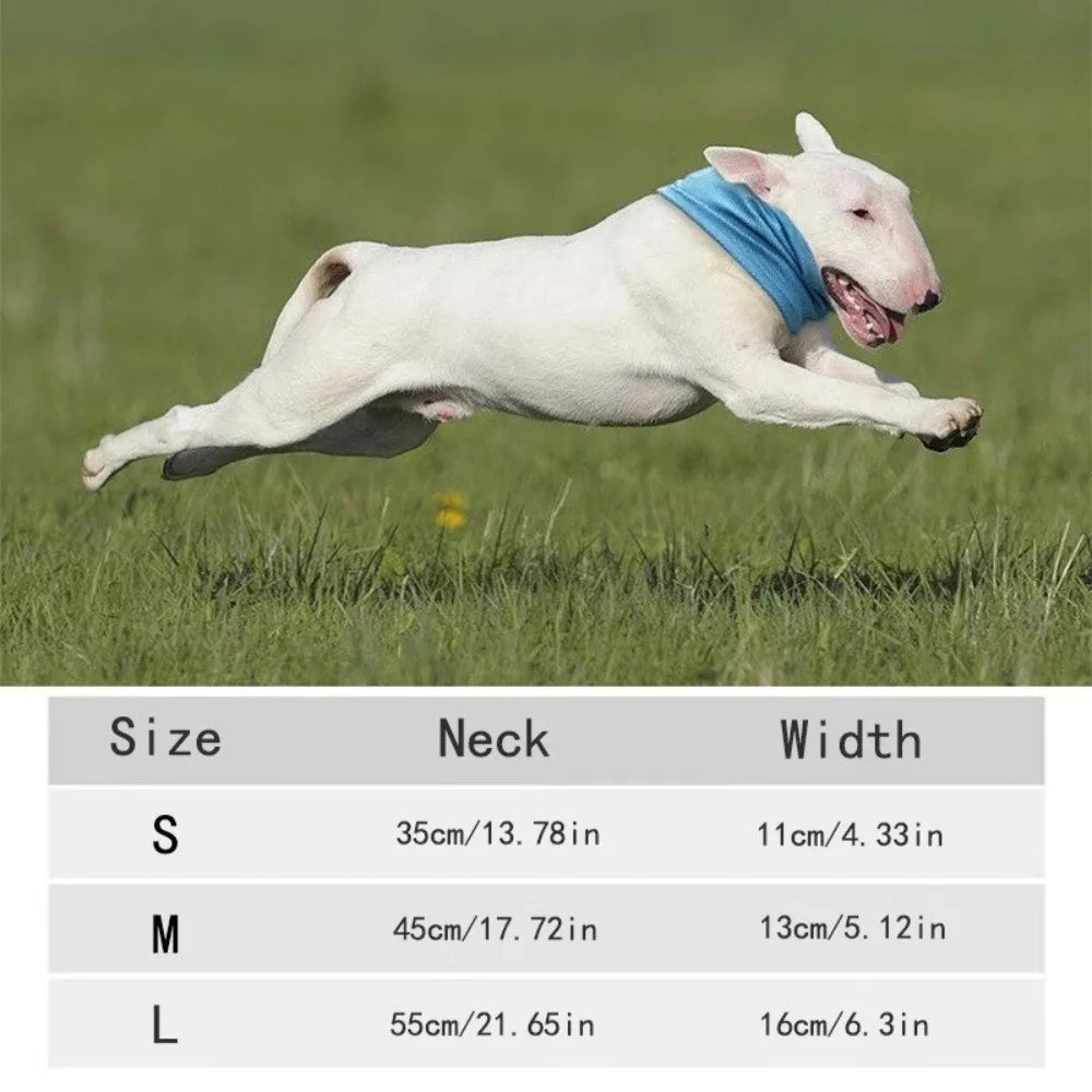 Dog Cooling Towel Scarf with Leash Hole – 3 Sizes | Nixie Pet Cooling Scarf Nixie