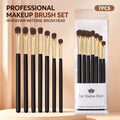 7-Piece Horse Hair Eyeshadow Brush Set – Blending & Shading Eyeshadow Brush Set Nixie black