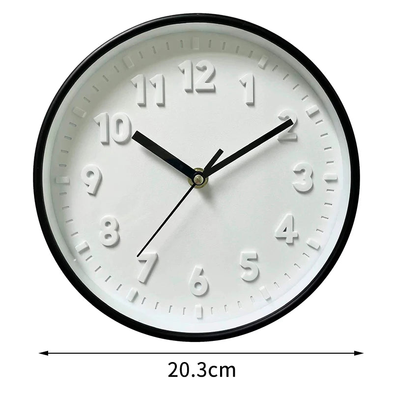 8-Inch Silent Round Wall Clock – Modern Home Décor Wall Clock Nixie