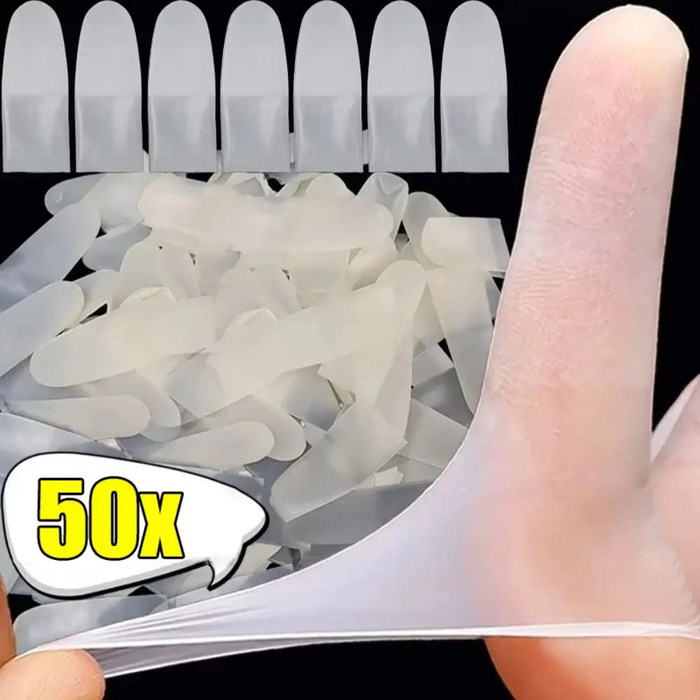 50Pcs Disposable Latex Finger Sleeves – Non-Slip Frosted Cots Latex Finger Cots Nixie