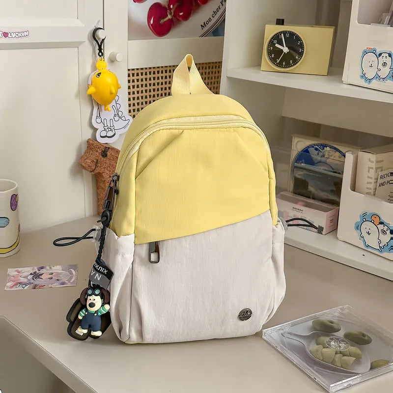 Contrast Color Nylon Backpack & Crossbody Chest Bag – Unisex Crossbody Backpack Nixie