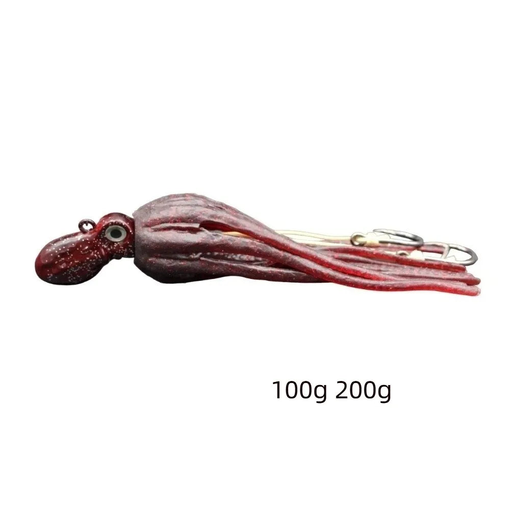 Octopus Squid Skirt Trolling Lure 100g 200g Big Game Fishing Fishing Trolling Lure Nixie
