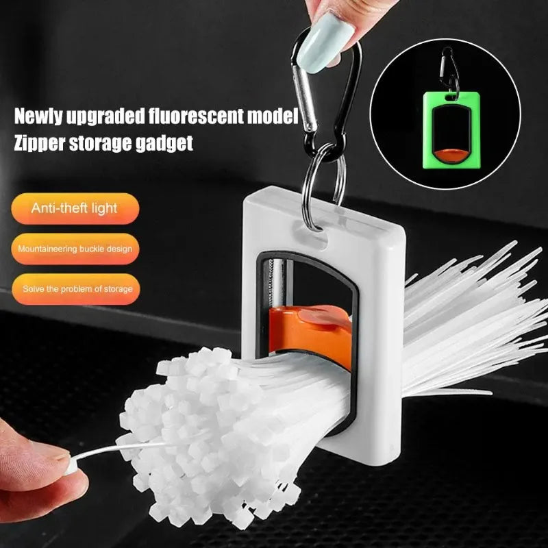 Square Glow-in-the-Dark Cable Tie Organizer & Storage Box Cable Tie Organizer Nixie