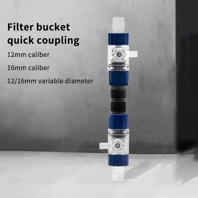 Aquarium Filter Water Valve Connector 12/16/20mm Non-Toxic Aquarium Filter Accessory Nixie