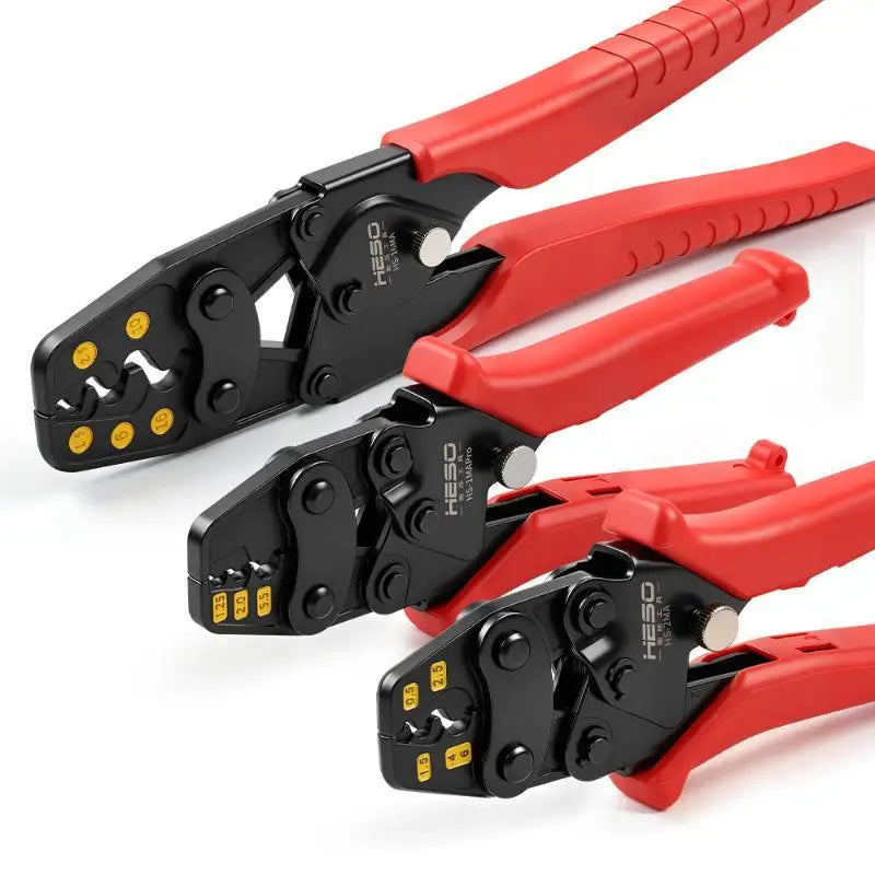 Ratchet Crimping Pliers – Bare Terminal Wire Crimp Tool Ratchet Crimping Pliers Nixie