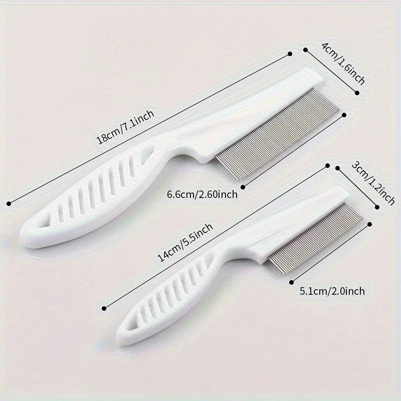 Pet Flea Comb Stainless Steel Dense Tooth for Cats & Dogs Pet Flea Comb Nixie