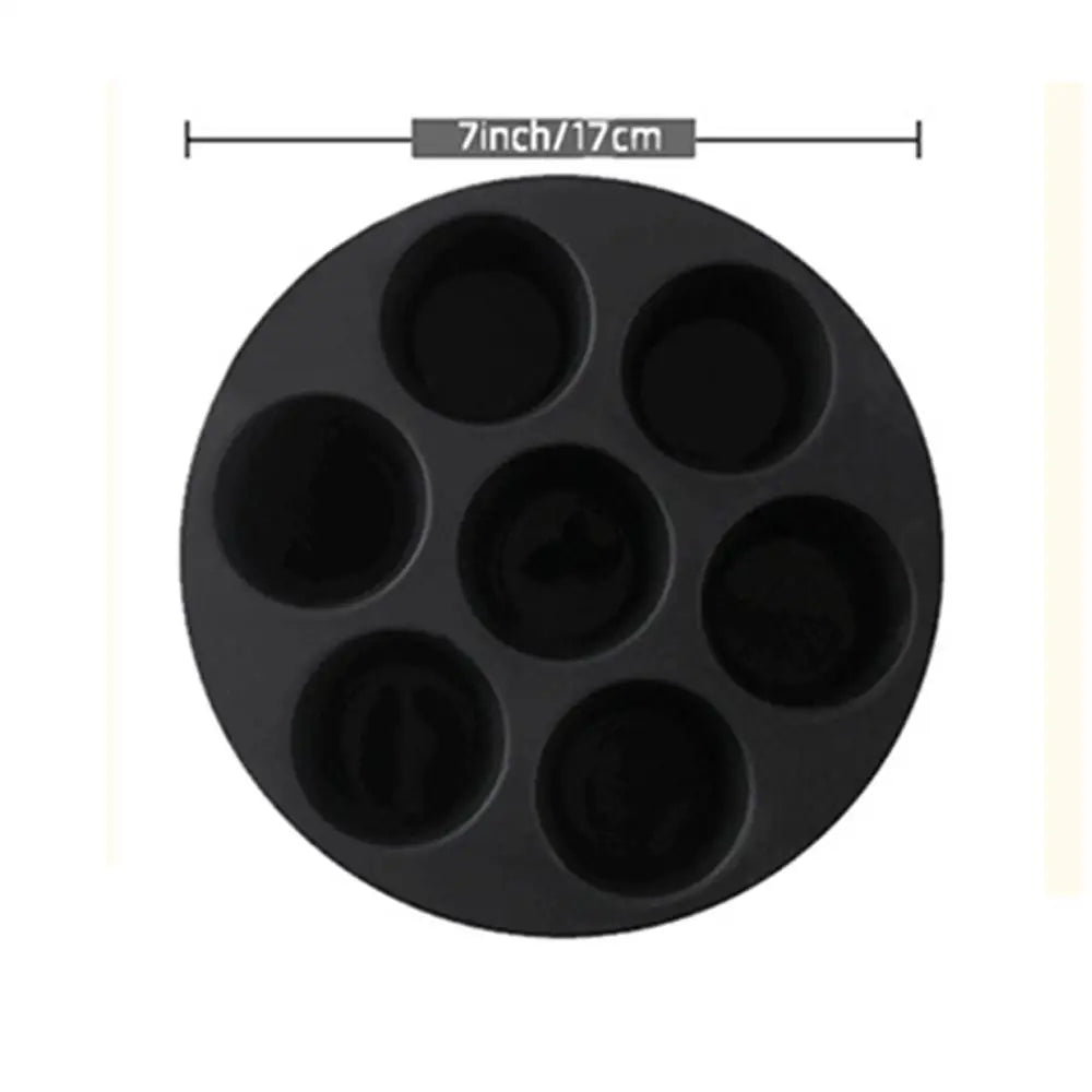 7-Hole Silicone Baking Mold – Air Fryer & Microwave Safe Silicone Baking Mold Nixie S