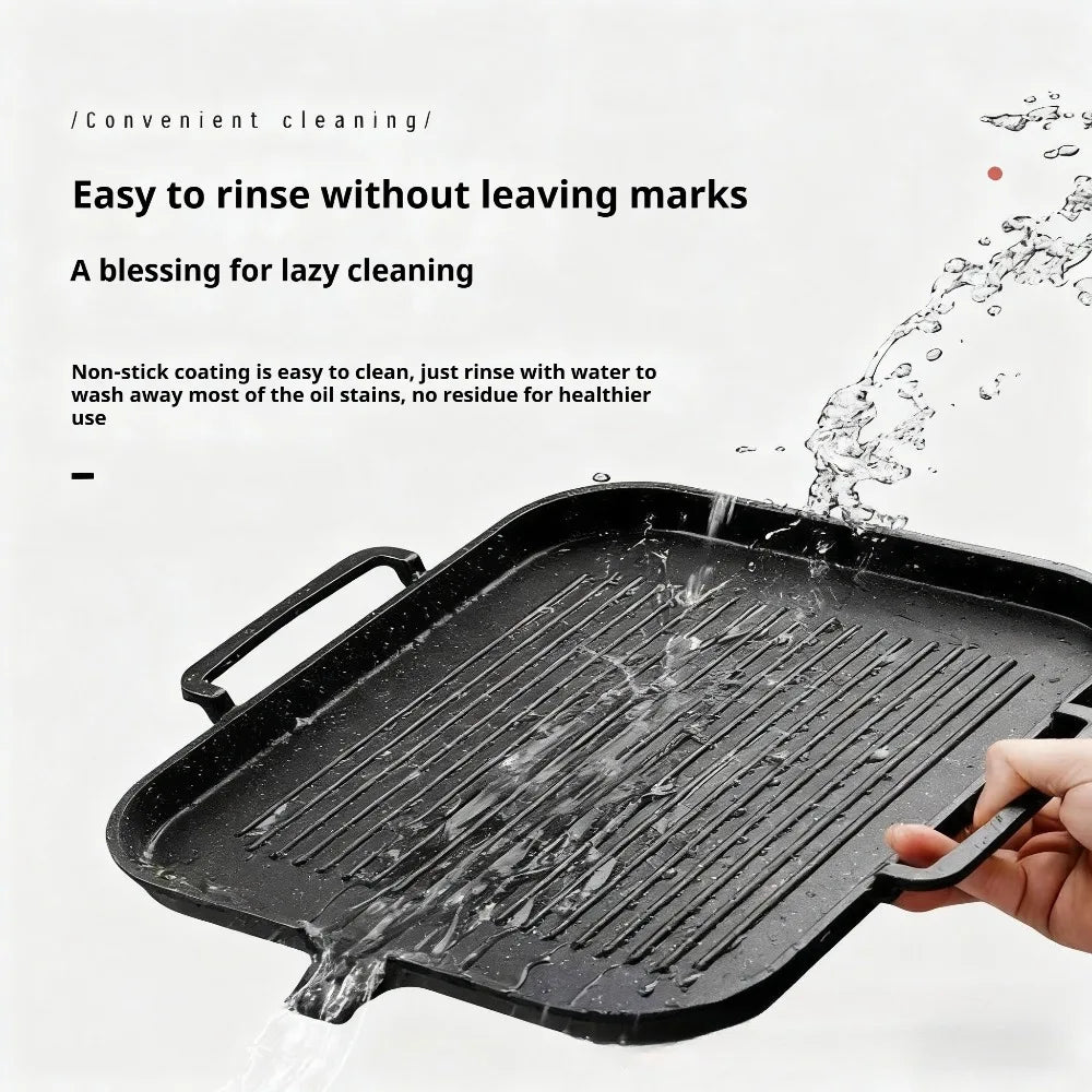 KOSUN Smokeless Nonstick BBQ Grill Pan – Korean Style Cooking BBQ Grill Pan Nixie