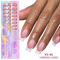 150Pcs French Press On Nails – Coffin & Almond Reusable Tips Press On Nails Nixie 150pcs-01