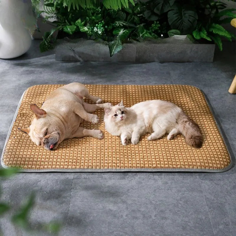 Bamboo Dog Cooling Mat – Summer Bed for Dogs & Cats Pet Cooling Mat Nixie