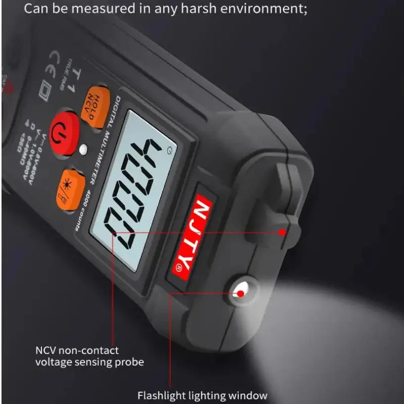 Smart Mini Digital Multimeter – Auto Range RMS NCV Tester
