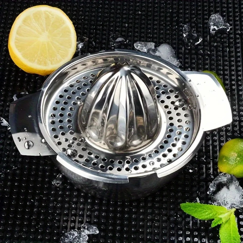Stainless Steel Manual Citrus Juicer 43.96oz | Nixie Heavy Duty Manual Citrus Juicer Nixie