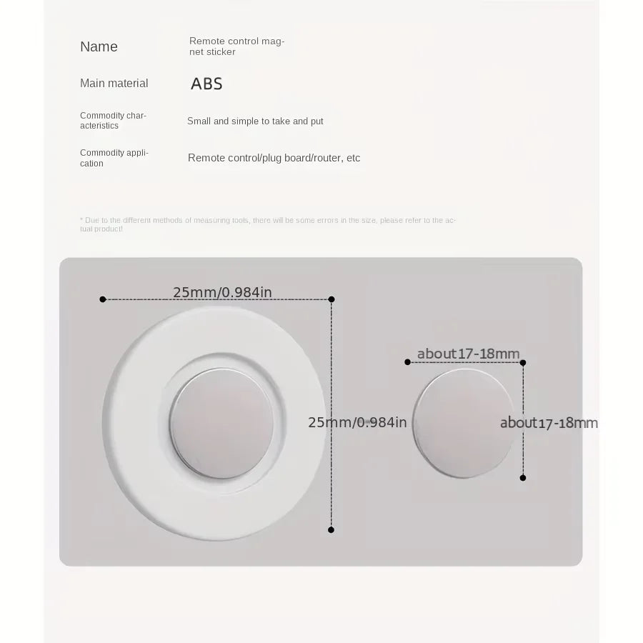 Magnetic Wall-Mounted Remote Control Holder – No-Drill Remote Control Holder Nixie