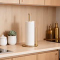 Stainless Steel Paper Towel Holder with Weighted Base Paper Towel Holder Nixie Gold