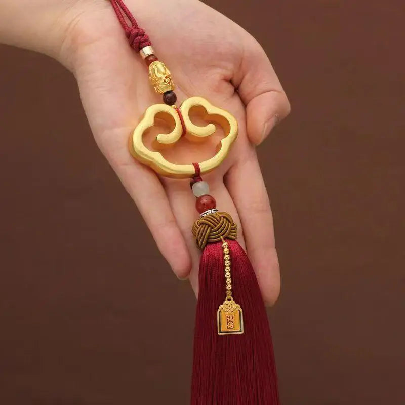 Chinese Cloud Lock Tassel Ornament – Car & Home Décor Gift Hanging Ornament Nixie