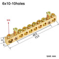 Copper Bar Terminal Block Screw Wire Connector | Bus Bar