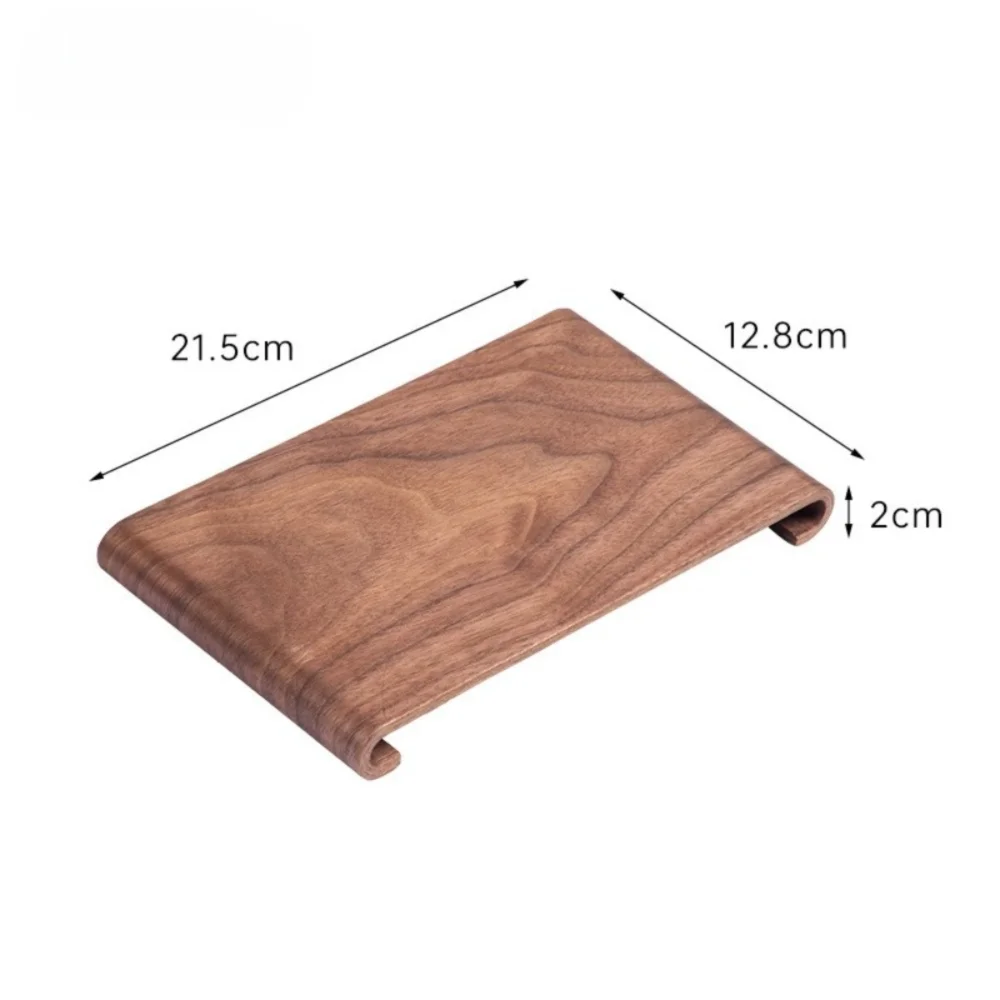 Walnut Wood Tea Tray – Heat-Resistant Multifunctional Display Stand