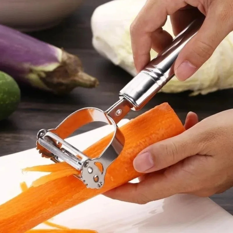 Stainless Steel Julienne Peeler & Grater – 2-in-1 Kitchen Tool Julienne Peeler Grater Nixie