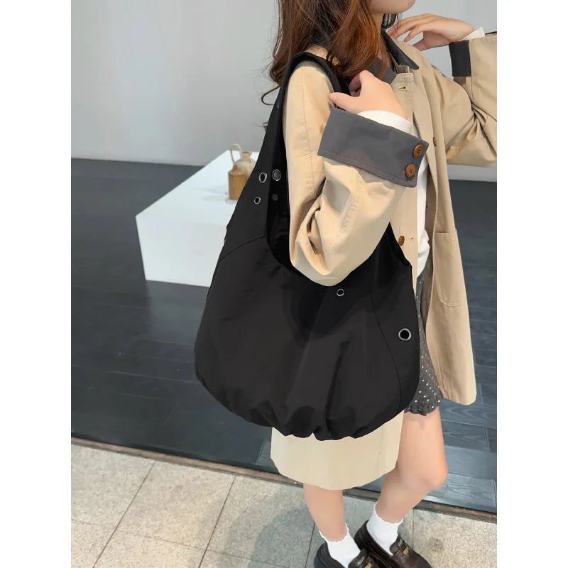 Large Capacity Canvas Nylon Women's Shoulder Tote Bag