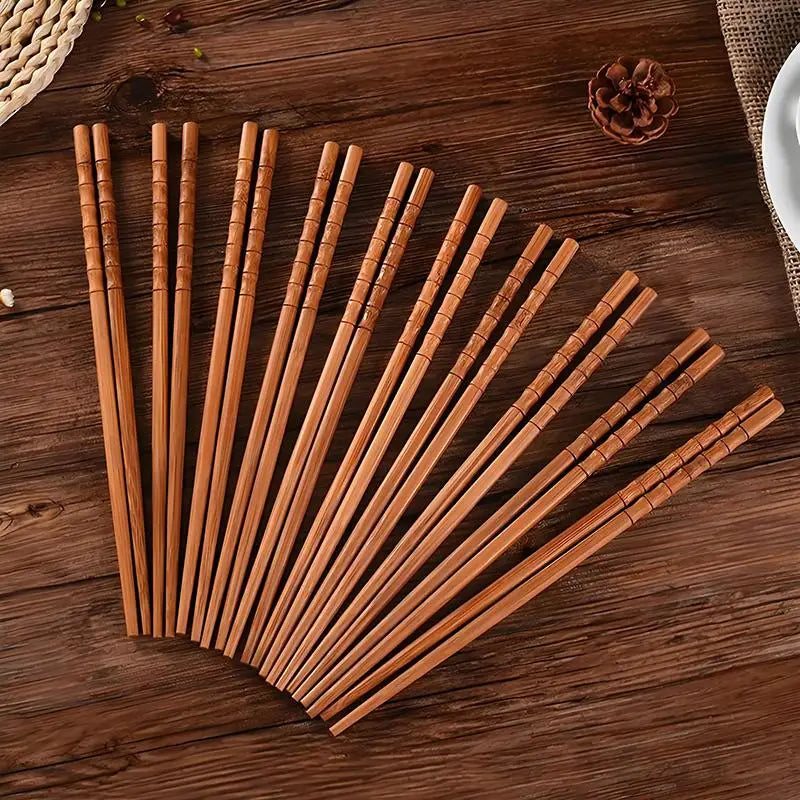 Reusable Bamboo Chopsticks – 10 or 50 Pairs | Eco-Friendly Bamboo Chopsticks Nixie