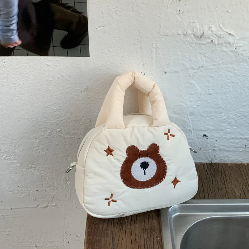 Korean Cute Bear Cartoon Crossbody Bag for Girls | K-Style Crossbody Bag Nixie