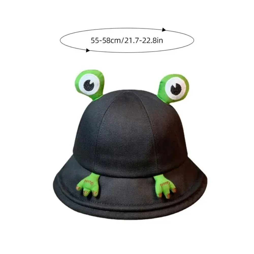 Cute Frog Bucket Hat – Foldable Froggy Fisherman Hat Bucket Hat Nixie
