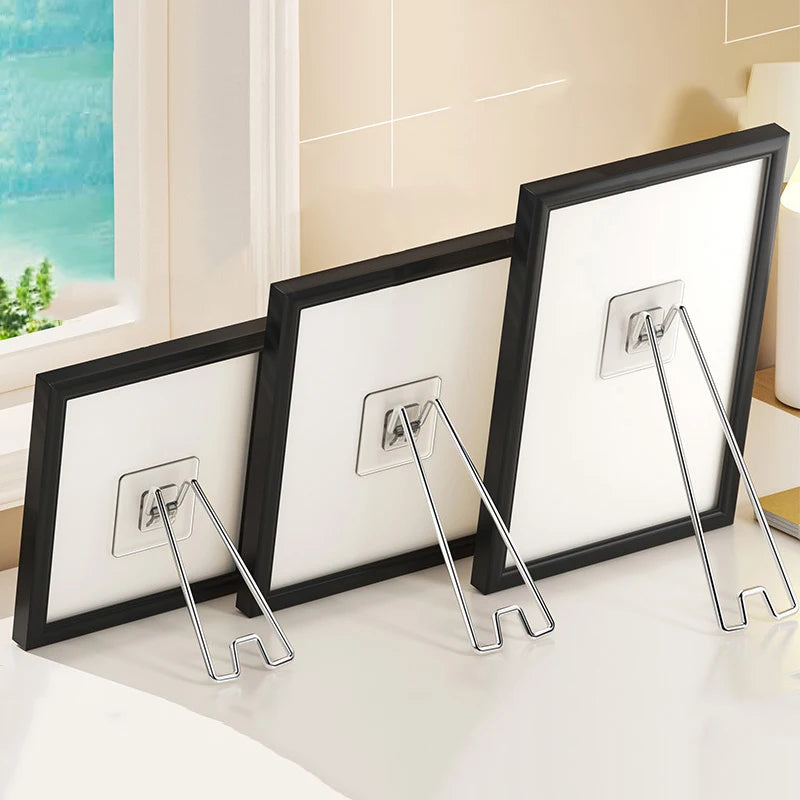 No-Drill Metal Photo Frame Stand Desktop Display Bracket