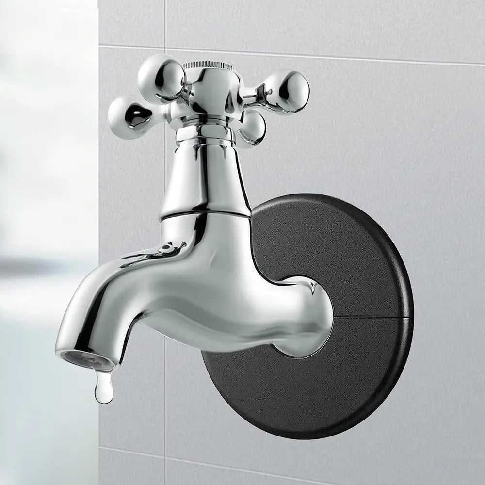 ABS Round Faucet Pipe Decorative Cover – White & Black Pipe Decorative Cover Nixie