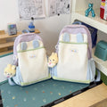 Cute Girls School Backpack – Lightweight & Waterproof Girls School Backpack Nixie White Blue Purple (S
