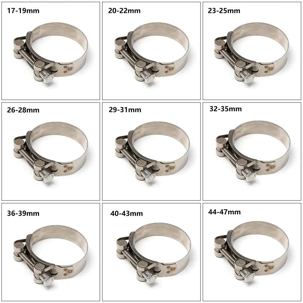 Stainless Steel T-Bolt Hose Clamp – Pipe Sealing Clip Hose Clamp Nixie