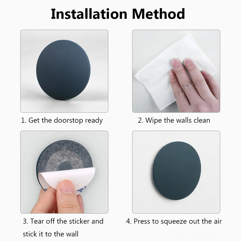 Silicone Door Stopper Bumper & Wall Protector – Self-Adhesive