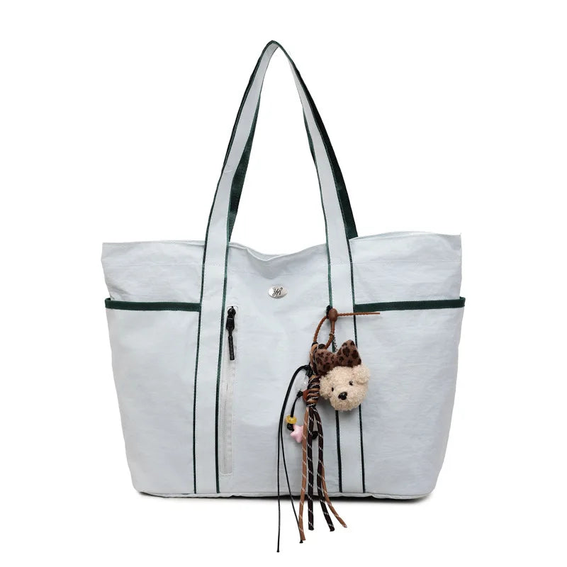 Women's Large Tote Bag – Travel, Yoga & Gym Handbag Women's Tote Bag Nixie Blue(without pendant Extra Large