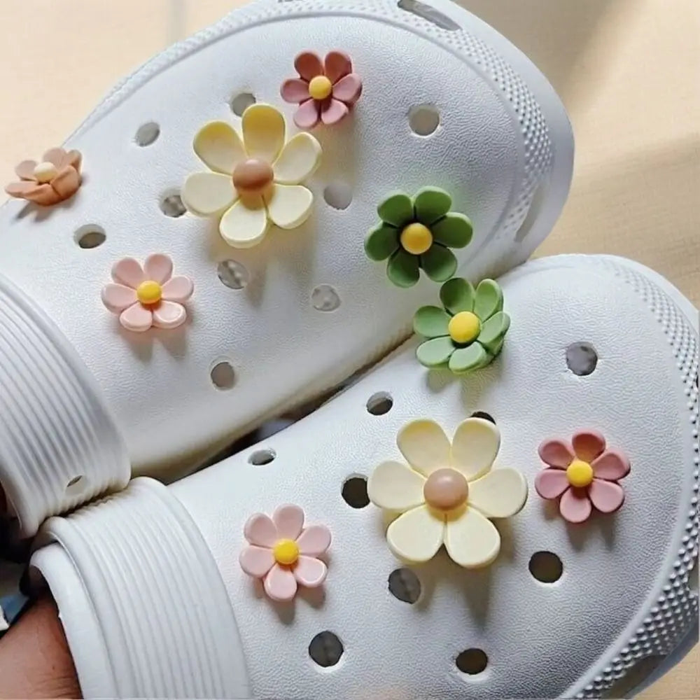 10-Piece Daisy Flower Shoe Charms – DIY Clog & Sandal Decor Shoe Charms Nixie