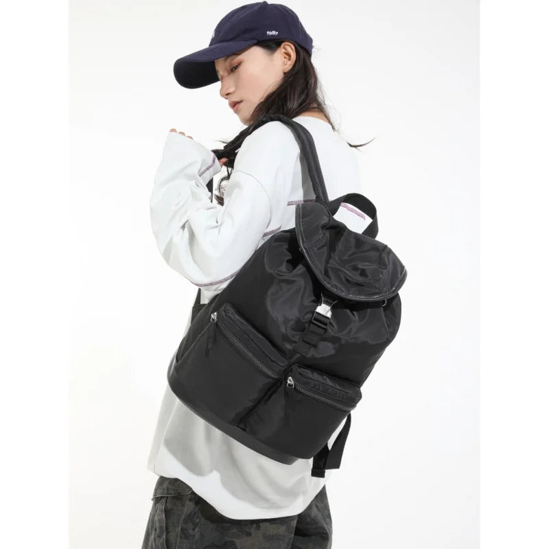 Korean-Style Casual Nylon Backpack – Commute & College Casual Backpack Nixie