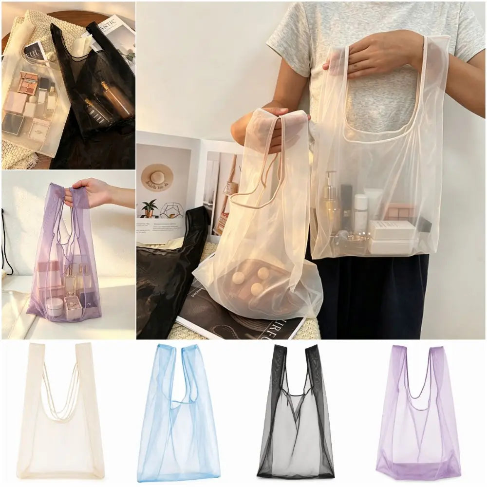 Organza Tote Bag Large Capacity Multicolor Gift & Shopping Bag Organza Tote Bag Nixie
