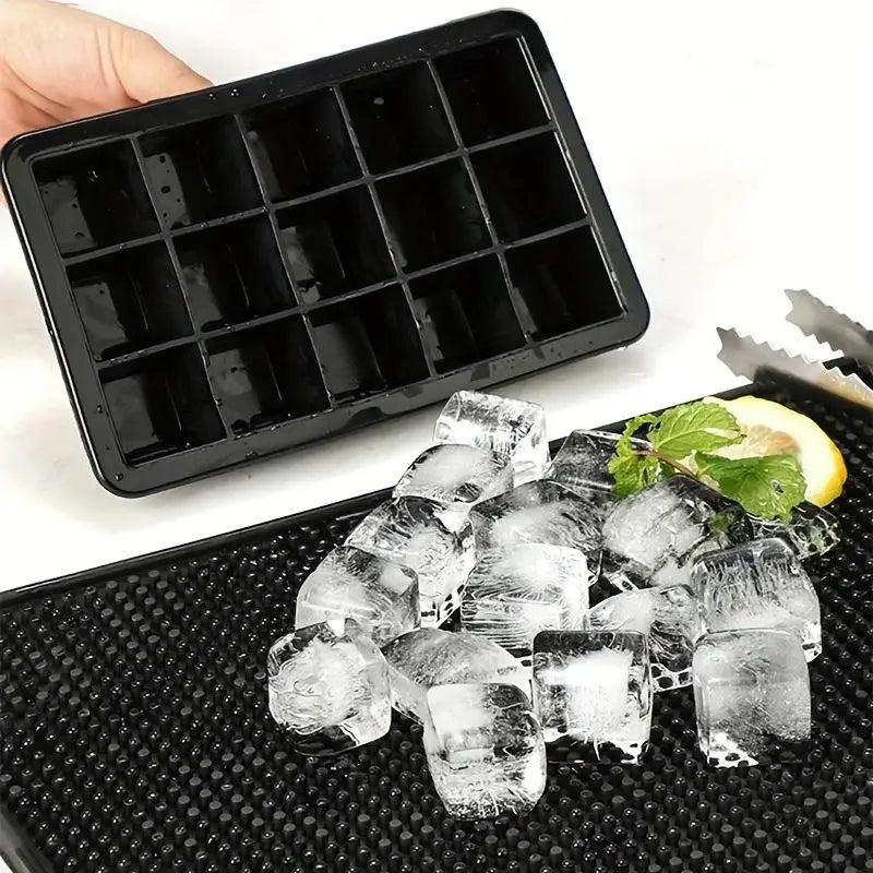 BPA-Free Silicone Ice Cube Tray with Lid – 6 & 15 Grid Mold Silicone Ice Tray Nixie