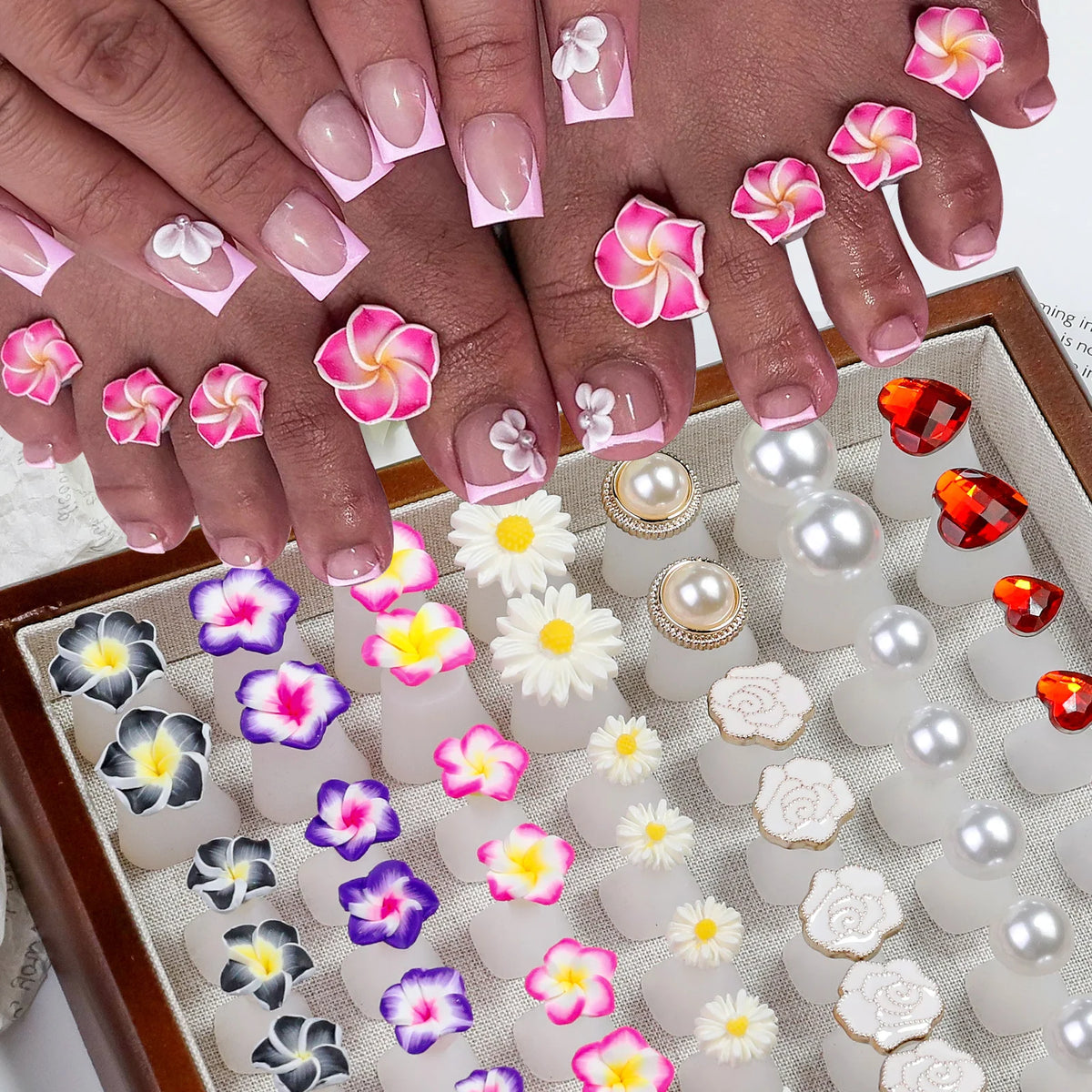 8pcs Silicone Daisy Flower Toe Separators for Nail Art Nail Art Toe Separator Nixie