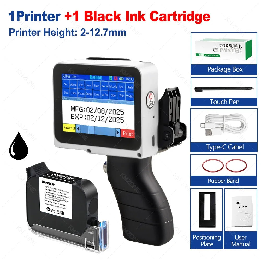Handheld Inkjet Printer – Date, QR Code & Logo Stamp | INKP010