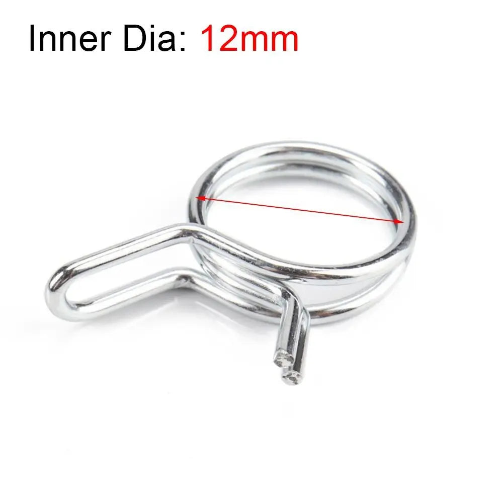 10Pcs Stainless Steel Spring Hose Clamps 5mm–30mm Assortment Kit Spring Hose Clamps Nixie 12mm