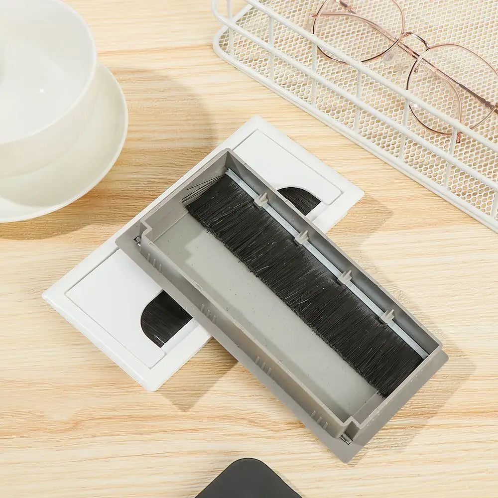Rectangle Desk Grommet Cable Hole Cover | Wire Management Box