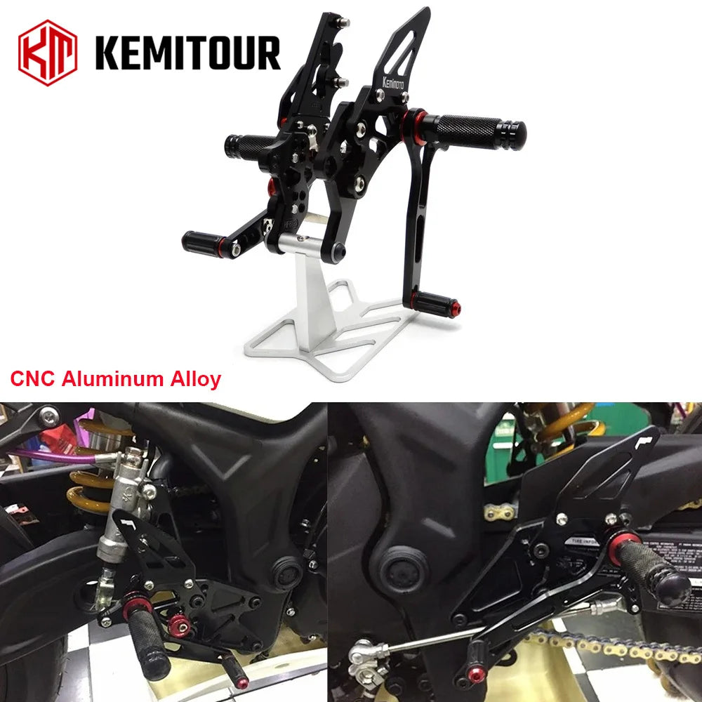 CNC Adjustable Rearsets Foot Pegs – Yamaha YZF R3 R25 MT-03 MT-25 Motorcycle Rearsets Nixie