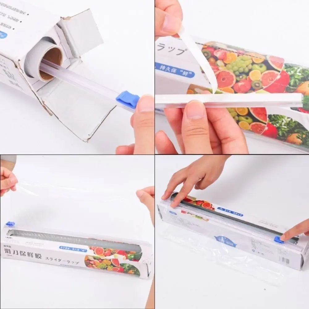 PE Sliding Cling Film 30x100m Roll – Food Wrap with Cutter Food Wrap Film Nixie