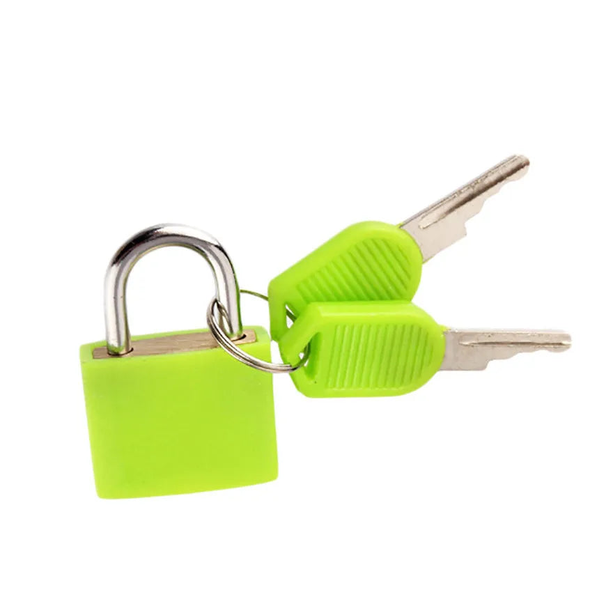 Mini Steel Keyed Padlock – Travel Luggage & Diary Lock + 2 Keys Keyed Padlock Nixie green