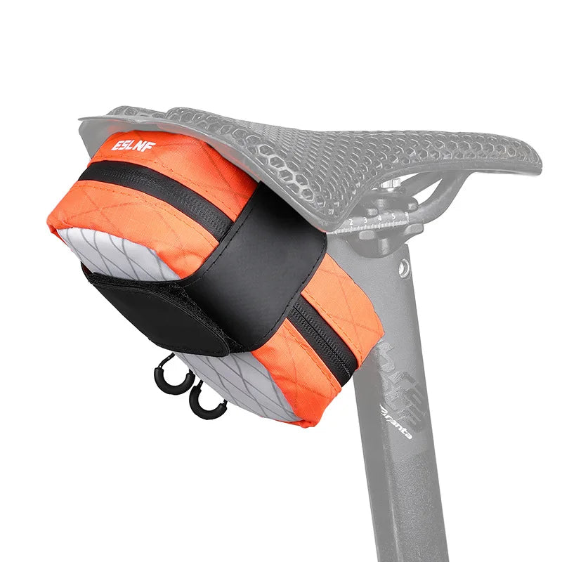 ESLNF Lightweight Cycling Saddle Bag – MTB & Road Bike Cycling Saddle Bag Nixie Orange Bicycle Bag