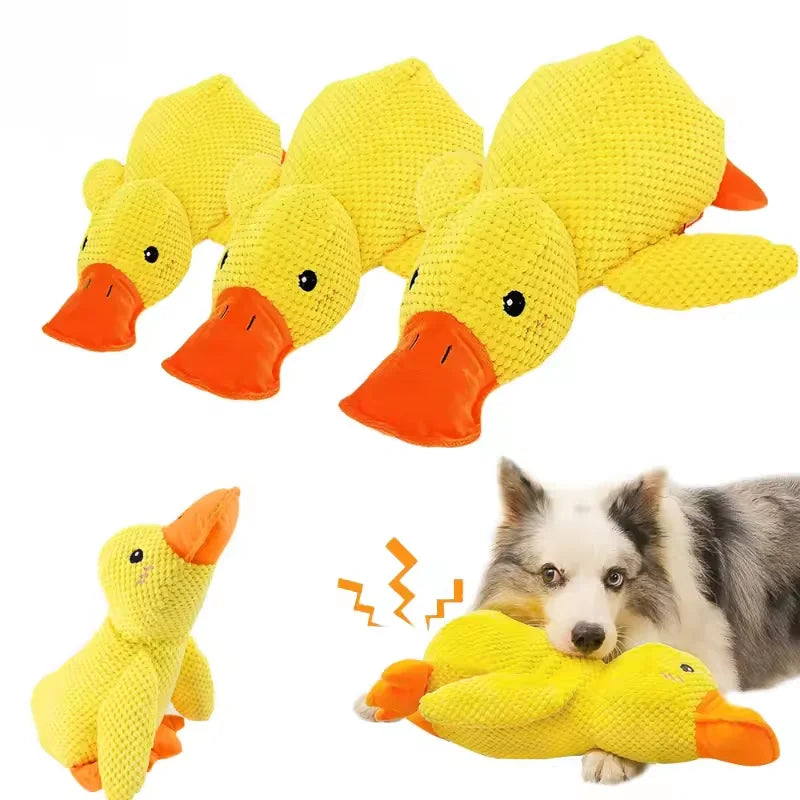 Dog Calming Duck Plush Squeaky Chew Toy – S, M & L Sizes Dog Plush Toy Nixie
